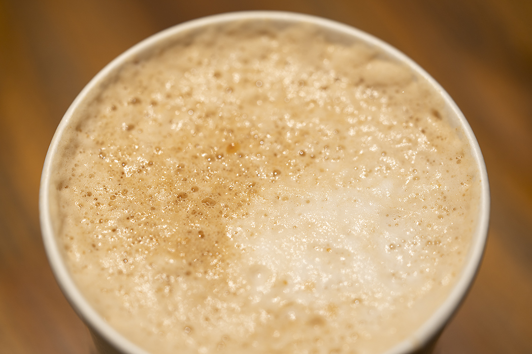 スタバのあずきなこ福ラテ